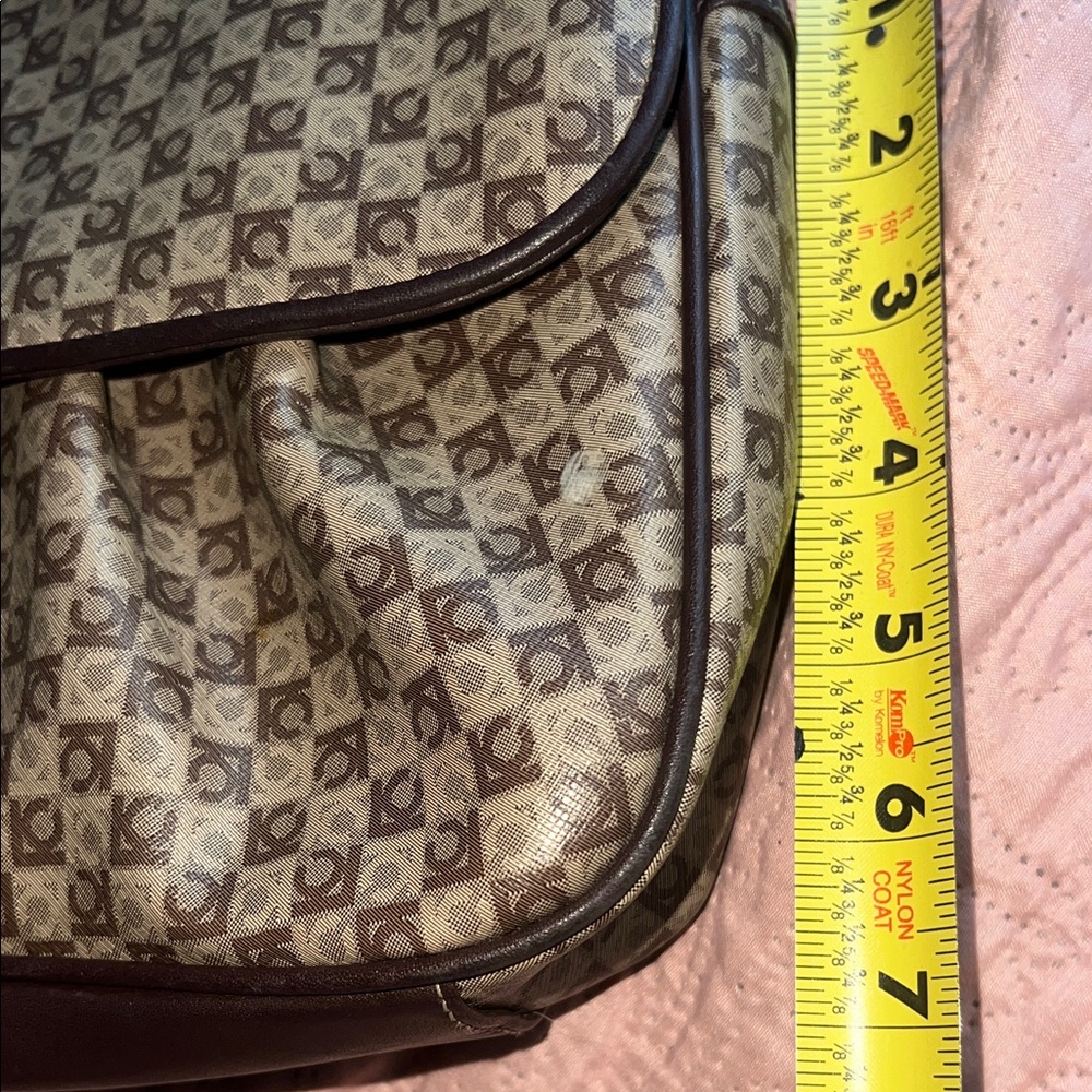 Brown Patterned Shoulder Bag - image 7